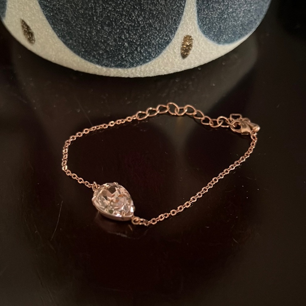 Rose Gold Bracelet with Gem